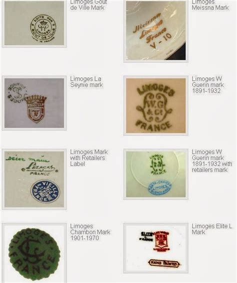 A descoberta do caulim na França significou que os fabricantes franceses puderam produzir a porcelana branca fina semelhante à porcelana fina da China. . Limoges france porcelain marks